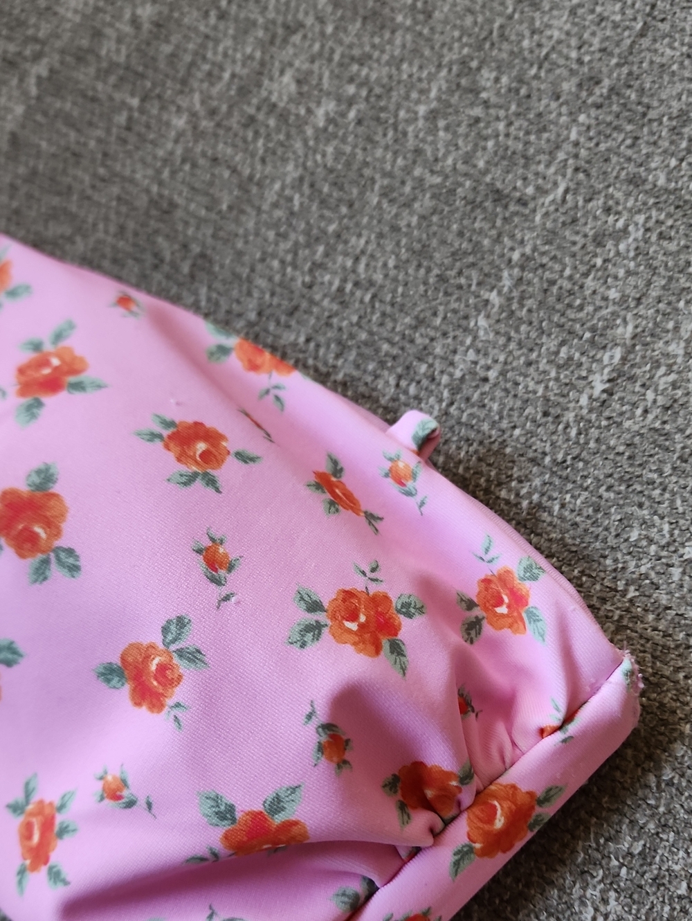 NWOT Skatie Floral Colorblock One-Piece Swimsuit in Pink, Yellow & Blue - Picture 5 of 6